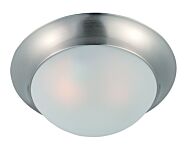 Essentials   585x One Light Flush Mount in Satin Nickel by Maxim