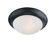 Essentials   585x Two Light Flush Mount in Black by Maxim