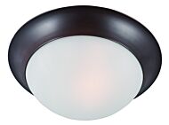 Essentials   585x Two Light Flush Mount in Oil Rubbed Bronze by Maxim