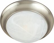 Essentials   585x Two Light Flush Mount in Satin Nickel by Maxim