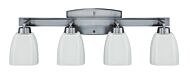 Bridwell 4-Light Bathroom Vanity Light in Brushed Nickel