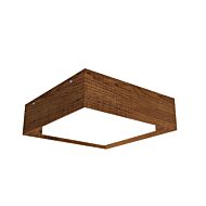 Squares LED Ceiling Mount in Imbuia