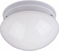 Essentials   588x One Light Flush Mount in White by Maxim