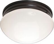 Essentials   588x Two Light Flush Mount in Oil Rubbed Bronze by Maxim