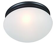 Essentials   588x Two Light Flush Mount in Oil Rubbed Bronze by Maxim