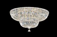 Petit Crystal Deluxe 13 Light Flush Mount in Gold by Schonbek