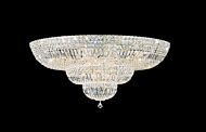 Petit Crystal Deluxe 27 Light Flush Mount in Silver by Schonbek