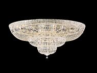 Petit Crystal Deluxe 36 Light Flush Mount in Gold by Schonbek