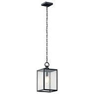 Lahden One Light Outdoor Pendant   Semi Flush in Black Textured by Kichler