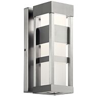 Ryler LED Outdoor Wall Mount in Brushed Aluminum by Kichler