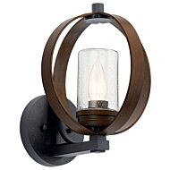 Grand Bank One Light Outdoor Wall Mount in Auburn Stained Finish by Kichler