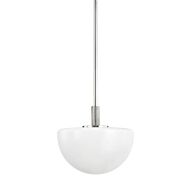 Lethbridge 1-Light Pendant in Polished Nickel