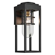 Hone One Light Outdoor Wall Mount in Textured Black by Kichler