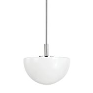 Lethbridge 1-Light Pendant in Polished Nickel