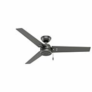 Hunter Cassius 52 Inch Indoor/Outdoor Ceiling Fan in Matte Silver