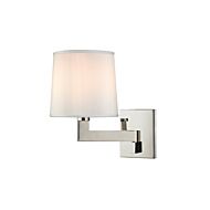 Hudson Valley Fairport 11 Inch Wall Sconce in Polished Nickel