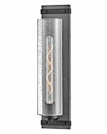 Hinkley Sawyer 1-Light Bathroom Vanity Light In Aged Zinc