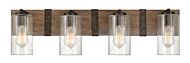 Hinkley Sawyer 4-Light Bathroom Vanity Light In Sequoia