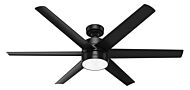 Solaria 1-Light 60" Ceiling Fan in Matte Black