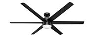 Solaria 1-Light 72" Ceiling Fan in Matte Black