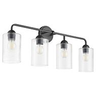 Charlotte 4-Light Bathroom Vanity Light in Matte Black