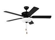 Linden 2-Light 52" Ceiling Fan in Midnight Black