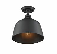 Savoy House Berg 1 Light Ceiling Light in Matte Black