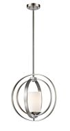 Z-Lite Ashling 1-Light Mini Pendant Light In Brushed Nickel