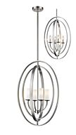 Z-Lite Ashling 4-Light Pendant Light In Brushed Nickel