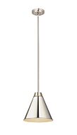 Z-Lite Eaton 1-Light Pendant Light In Polished Nickel