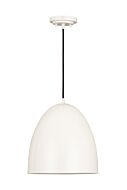 Z-Lite Z Studio Dome Pendant 1-Light Pendant Light In Matte White