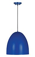 Z-Lite Z Studio Dome Pendant 3-Light Pendant Light In Blue