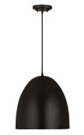 Z-Lite Z Studio Dome Pendant 3-Light Pendant Light In Matte Black