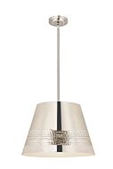 Z-Lite Maddox 1-Light Chandelier In Polished Nickel