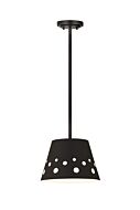 Z-Lite Katie 1-Light Chandelier In Matte Black