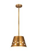 Z-Lite Katie 1-Light Chandelier In Rubbed Brass