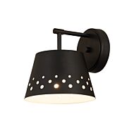 Z-Lite Katie 1-Light Wall Sconce In Matte Black