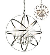 Z-Lite Aranya 6-Light Pendant Light In Brushed Nickel