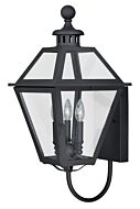 Nottingham 3-Light Outdoor Wall Mount in Textured Black