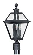 Nottingham 3-Light Outdoor Post Mount in Textured Black