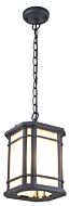 DVI Cardiff Outdoor 1-Light Outdoor Pendant in Black