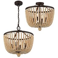 Rylee Four Light Chandelier in Forged Bronze by Crystorama