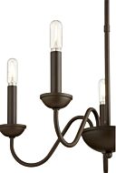 Quorum Quorum Home 5 Light 18 Inch Transitional Chandelier in Oiled Bronze