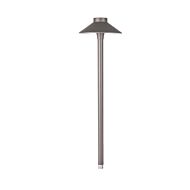 Tiki 1-Light LED Area Light in Bronze with Aluminum