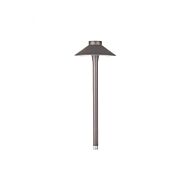 Tiki 1-Light LED Landscape Mini Tiki Path Light in Bronze with Aluminum