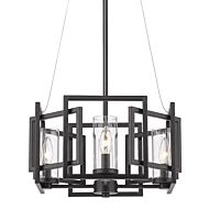 Marco 4-Light Pendant in Matte Black