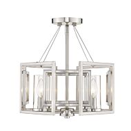 Marco Pw 4-Light Semi-Flush Mount Ceiling Light in Pewter