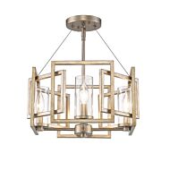 Golden Marco 4 Light 16 Inch Ceiling Light in White Gold