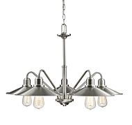 Z-Lite Casa 5-Light Chandelier In Brushed Nickel