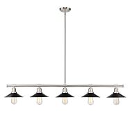 Z-Lite Casa 5-Light Linear Pendant Light In Brushed Nickel